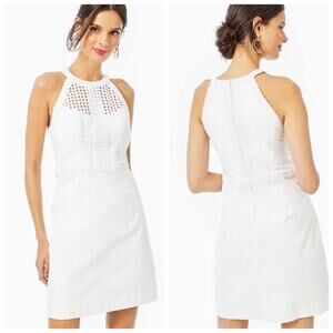 NWT Lilly Pulitzer White Charlize Stretch Shift Dress